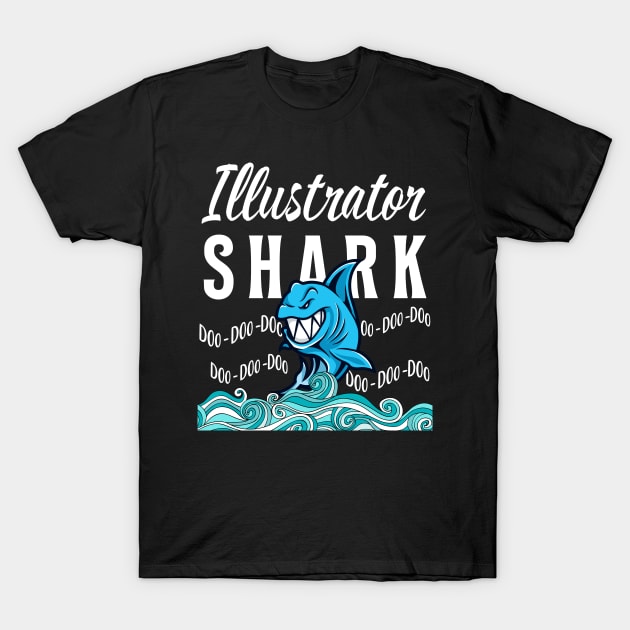 Illustrator Gifts - Shark T-Shirt by StudioElla